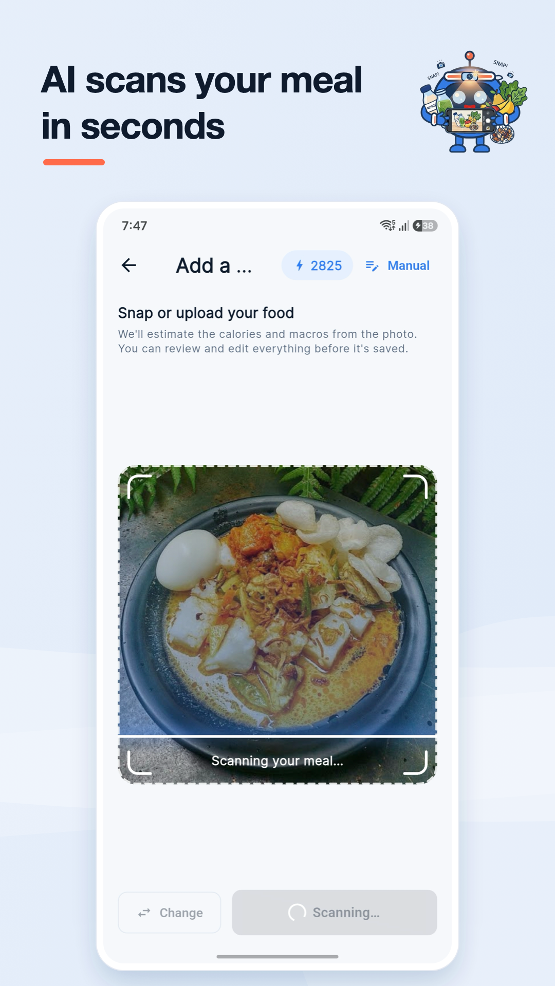 AI Photo Calorie Analysis screenshot 1